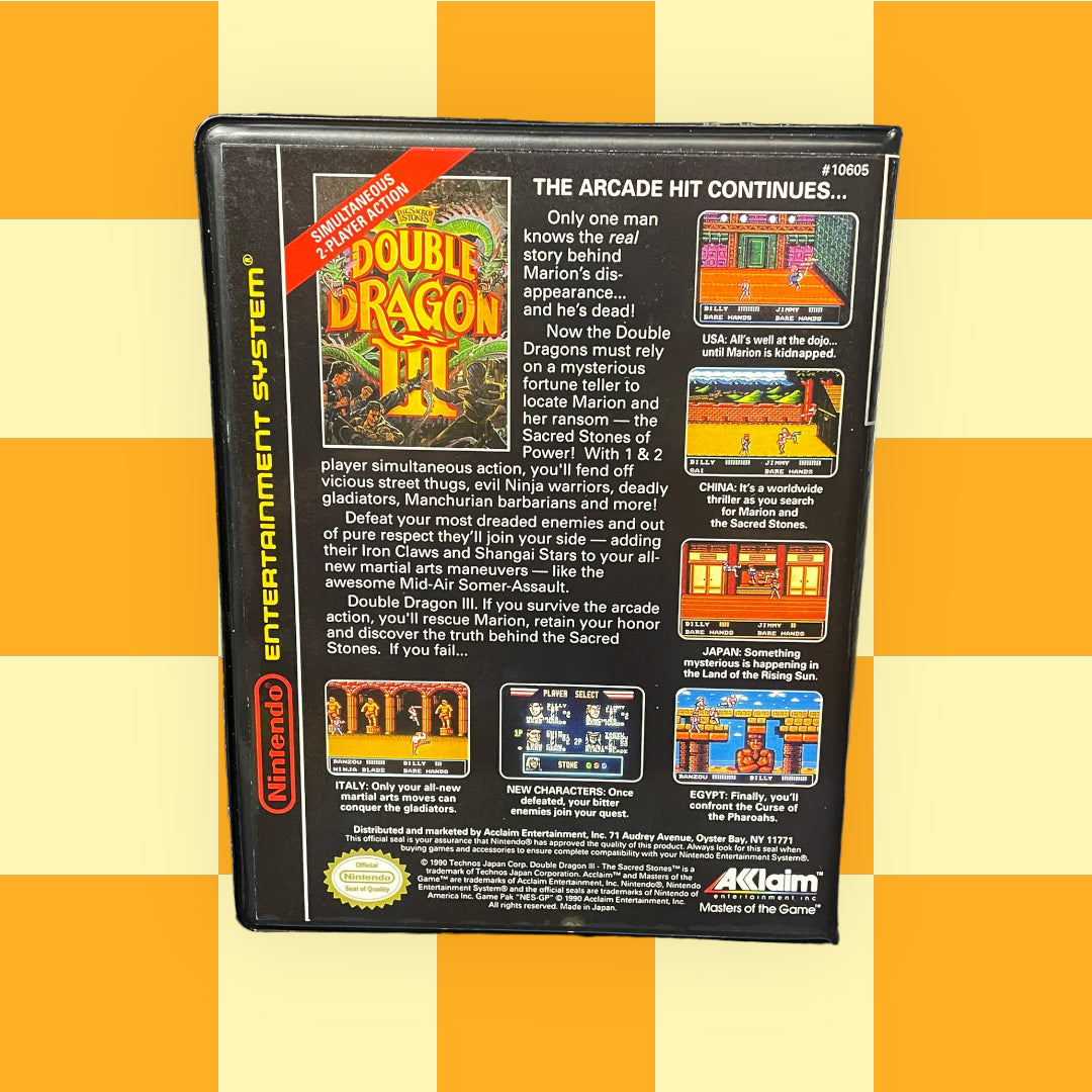 Custom NES Clamshell Case - Double Dragon III