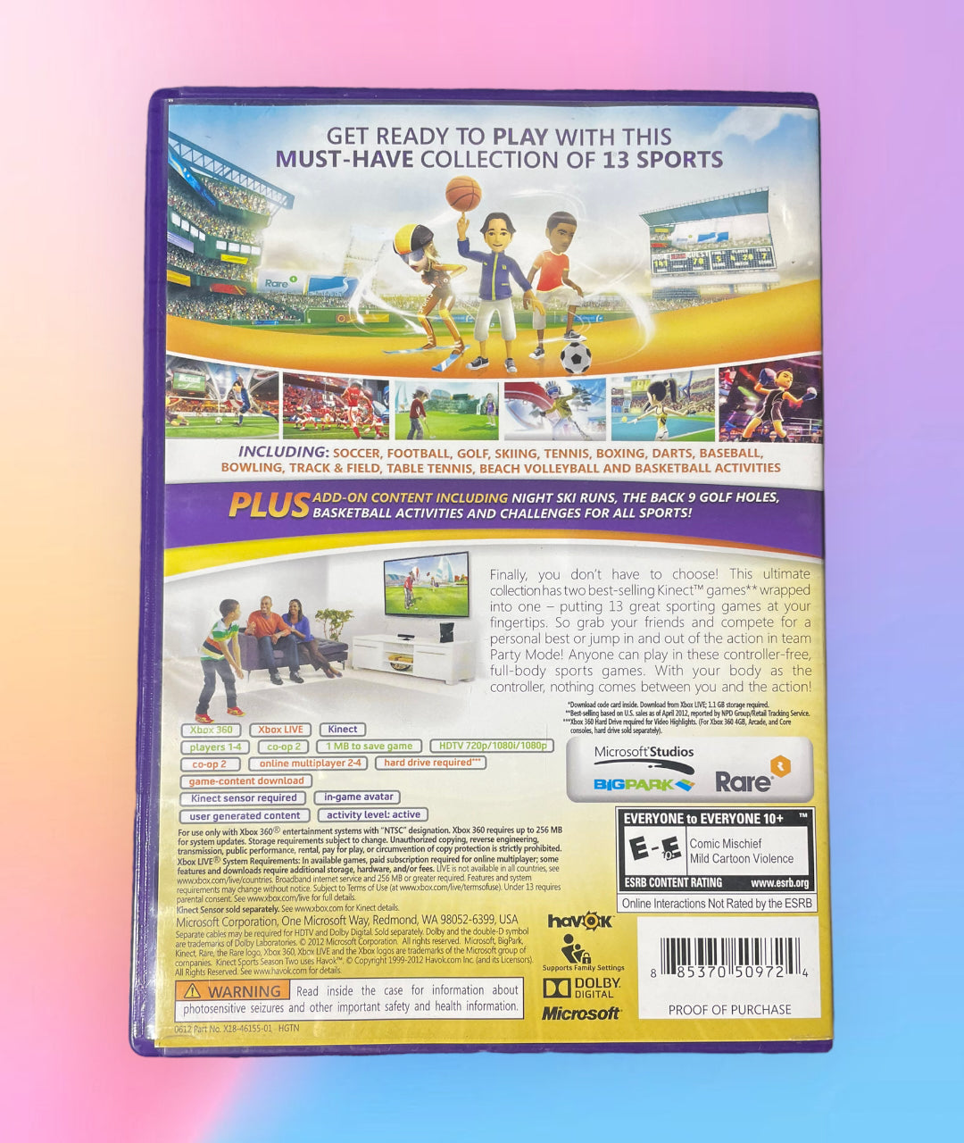 Kinect Sports: Ultimate Collection (Microsoft Xbox 360, 2012)