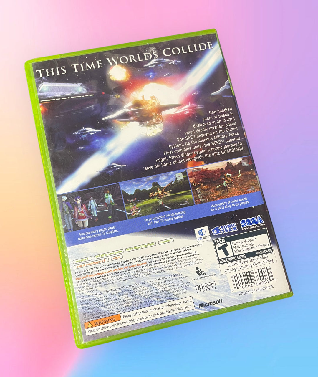Phantasy Star Universe (Microsoft Xbox 360, 2006)