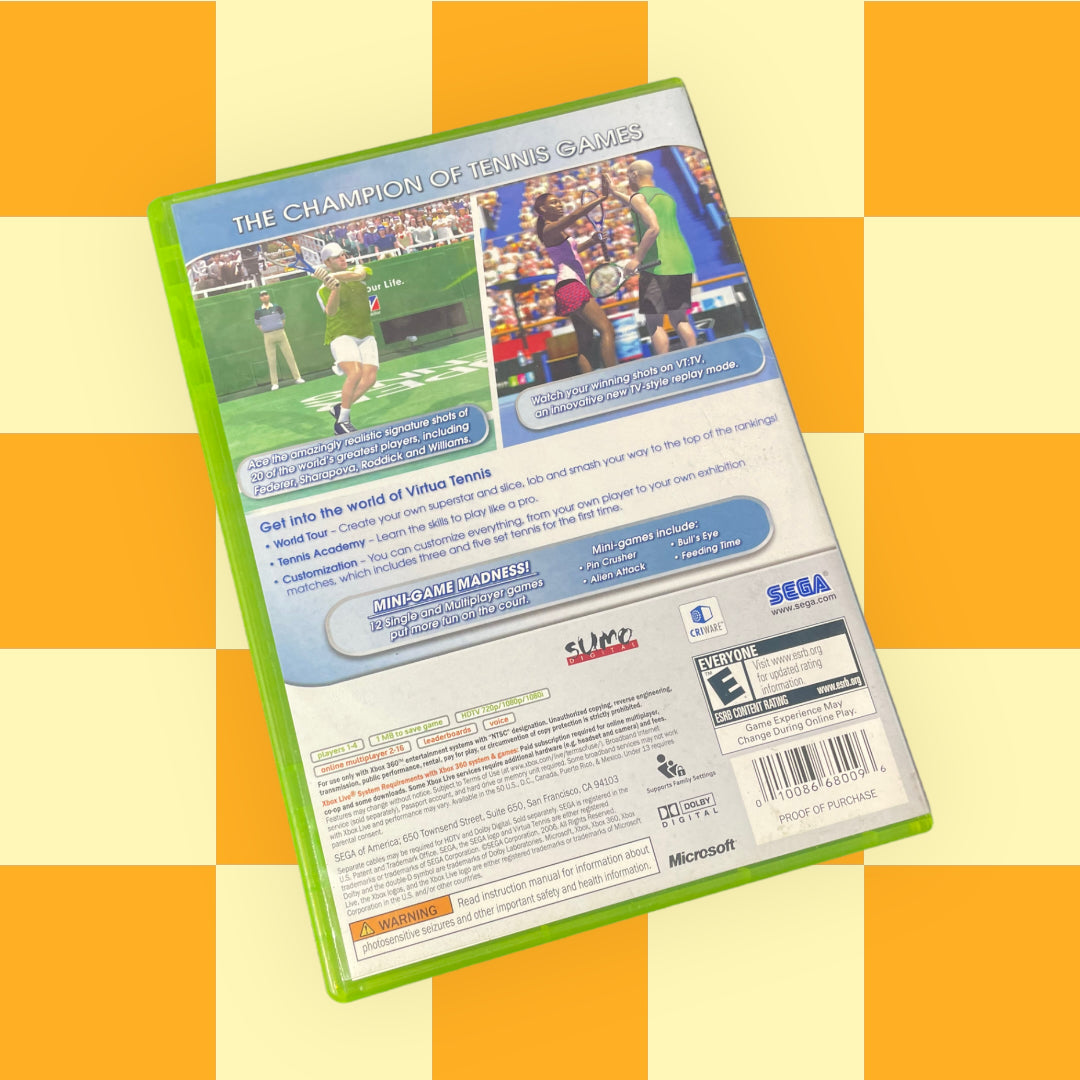 Virtua Tennis 3 (Microsoft Xbox 360, 2007)
