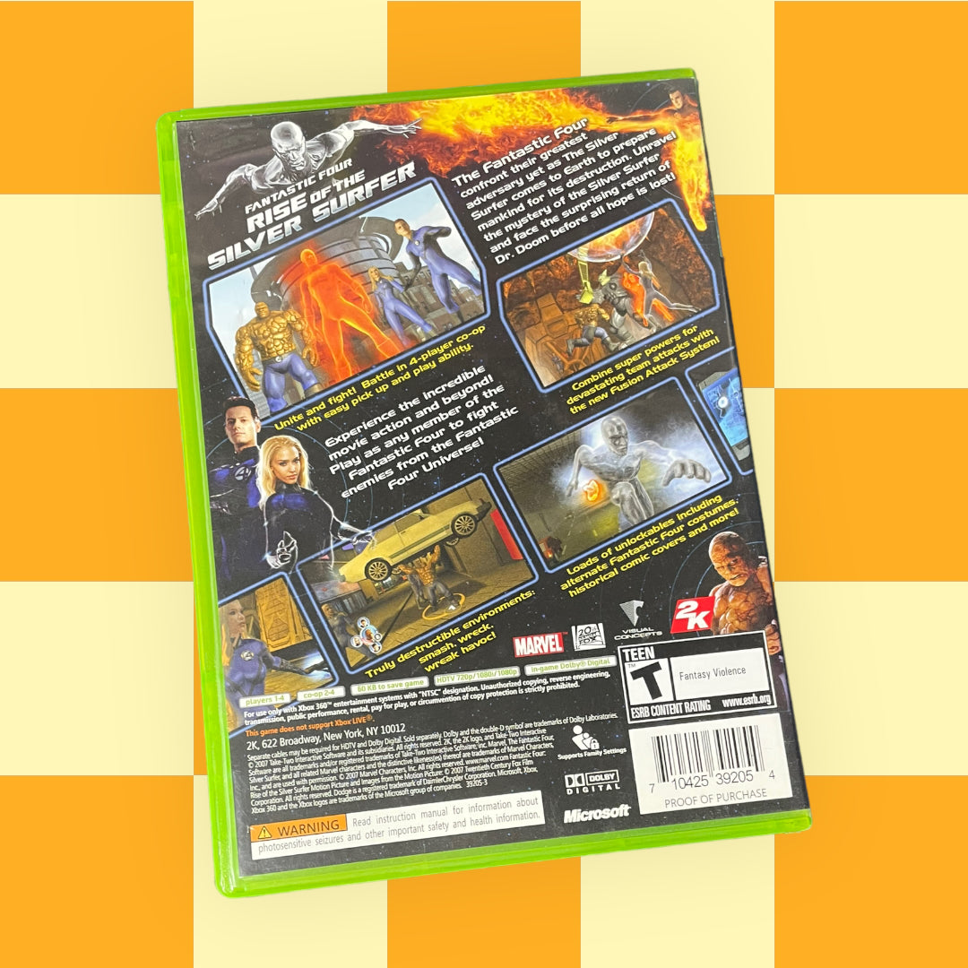 Fantastic Four: Rise of the Silver Surfer (Microsoft Xbox 360, 2007)