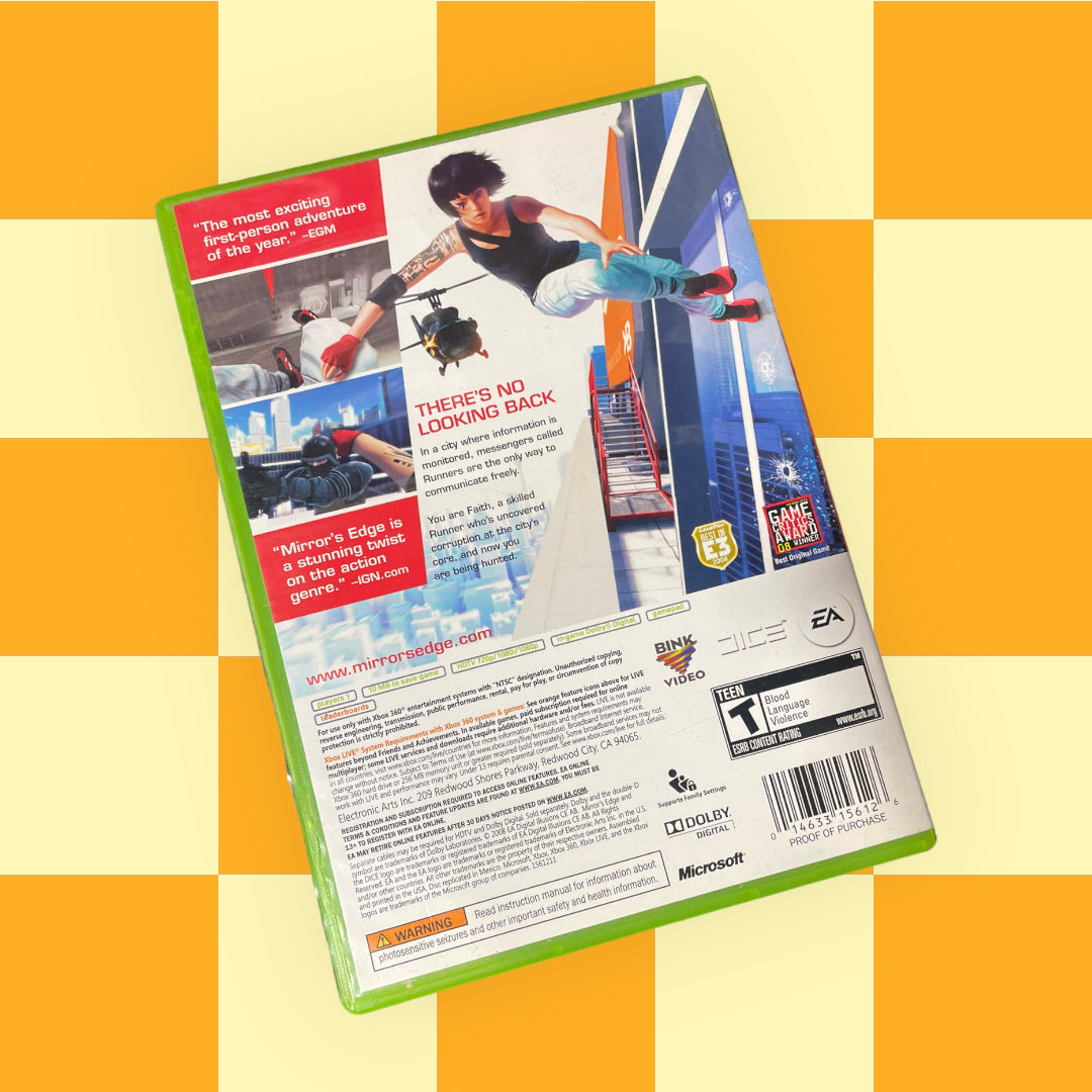 Mirror's Edge (Microsoft Xbox 360, 2008)