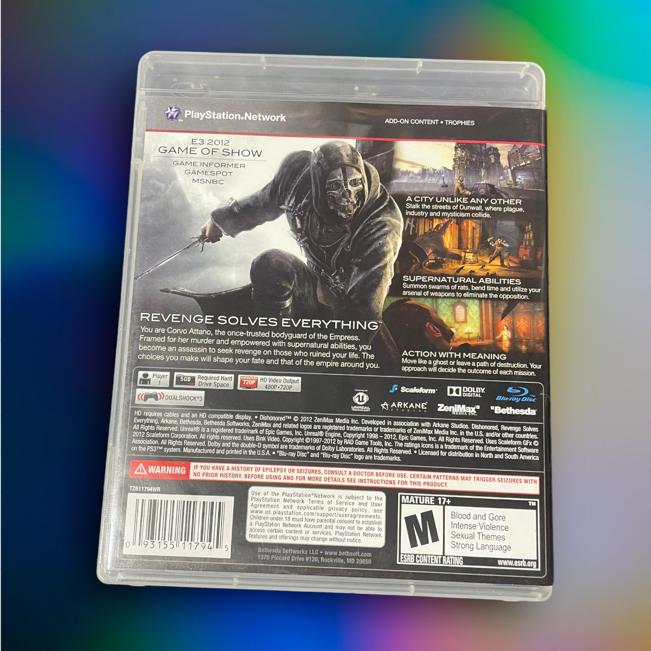 Dishonored (Sony PlayStation 3, 2012)