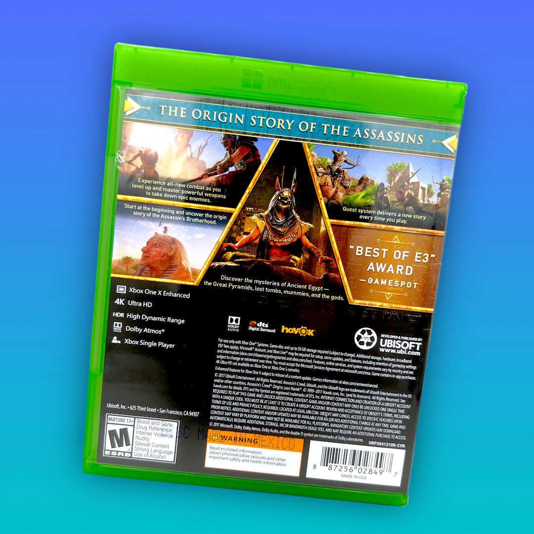 Assassin's Creed Origins (Microsoft Xbox One, 2017)