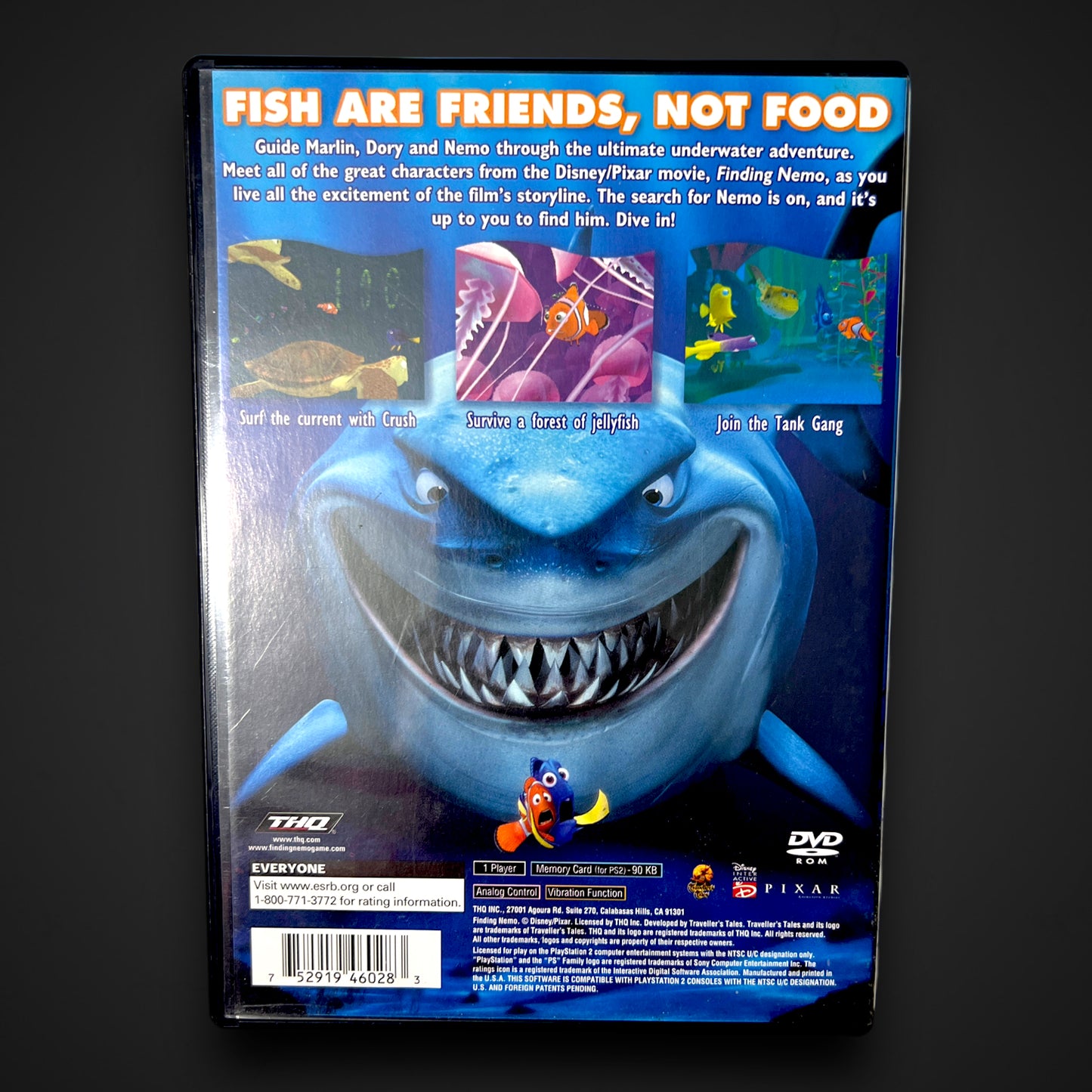 Finding Nemo - Movie Ticket Cover -  (Sony PlayStation 2, 2003)