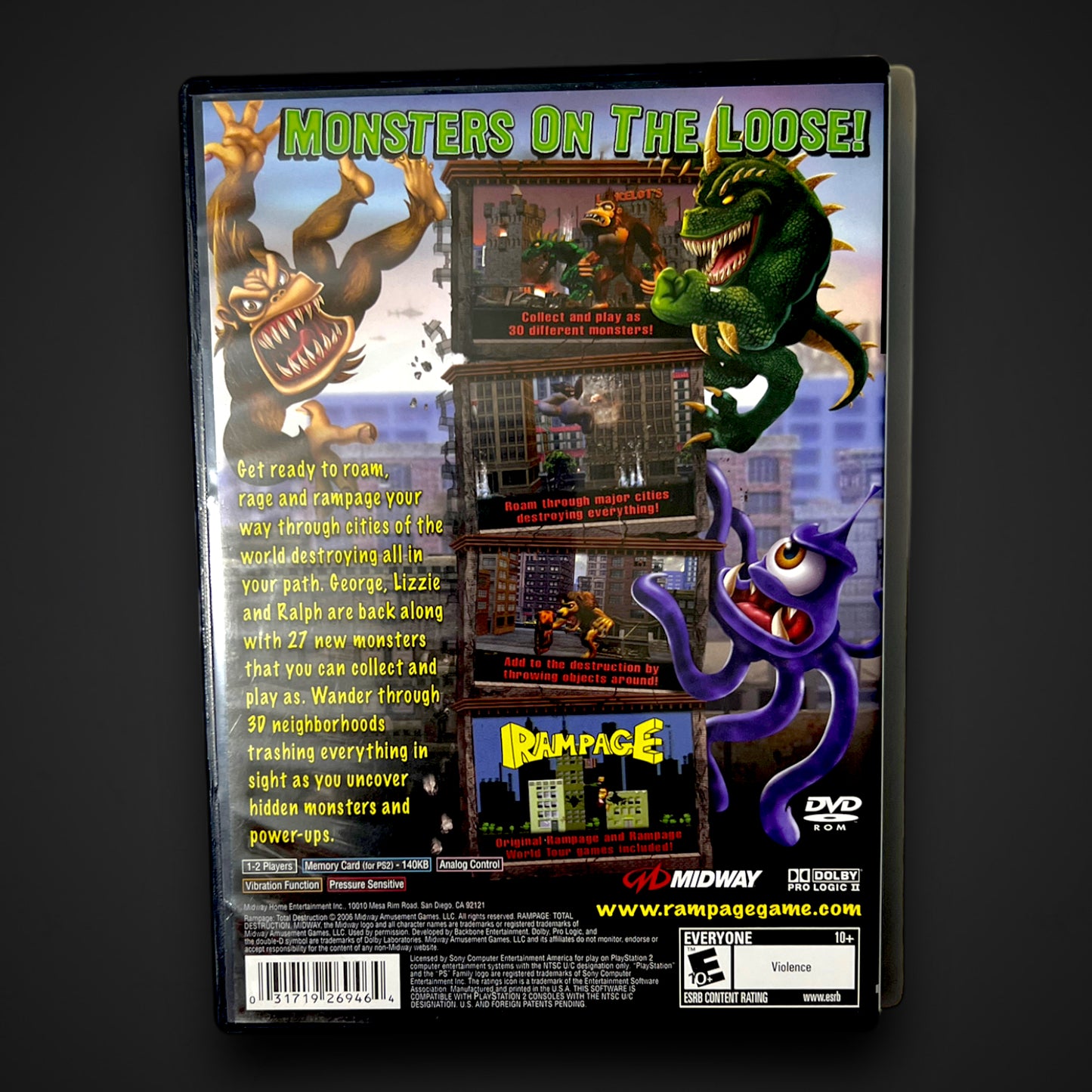 Rampage: Total Destruction (Sony PlayStation 2, 2006)