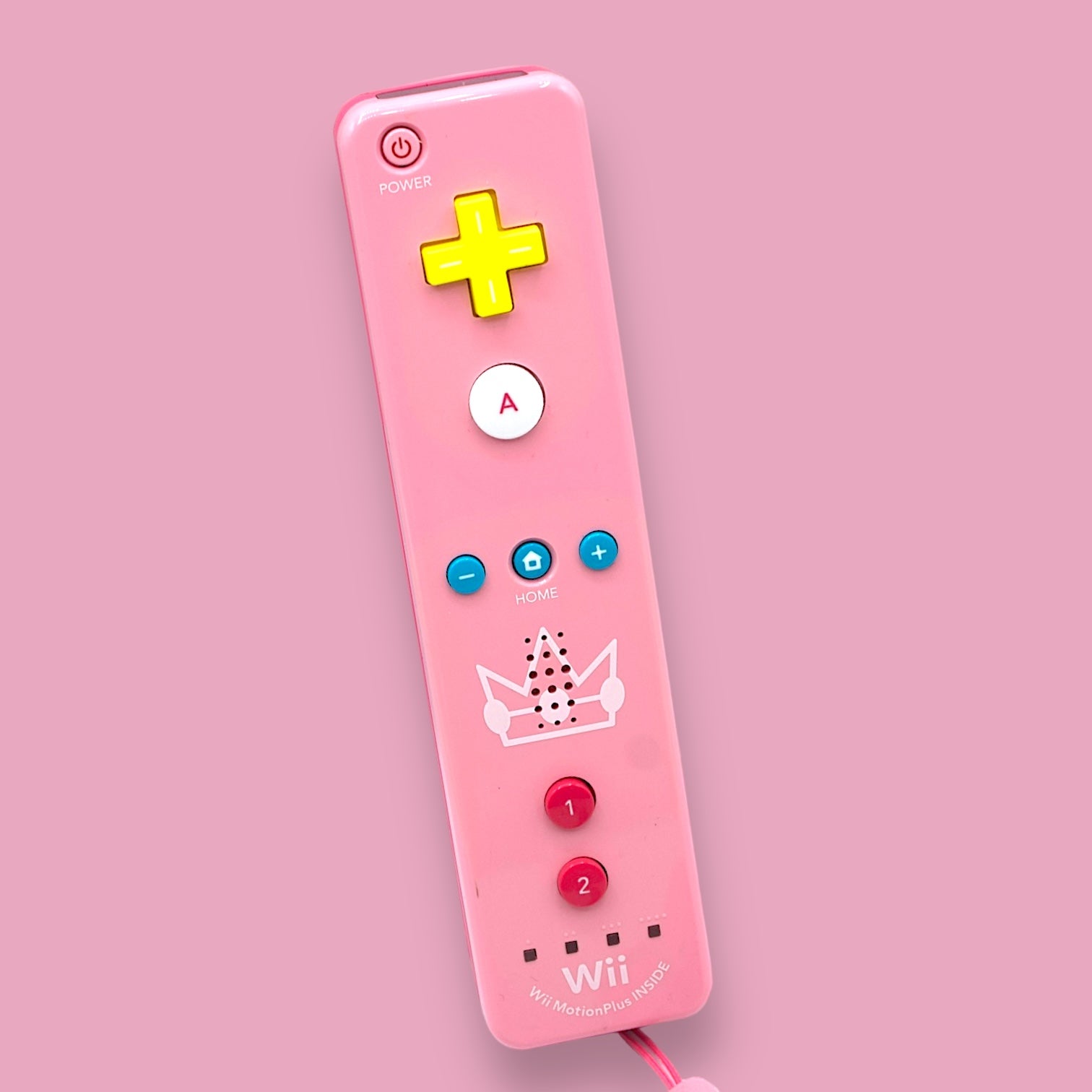 OFFICIAL PINK PRINCESS PEACH Wii Mote Controller w/ MOTION PLUS for store Nintendo Wii