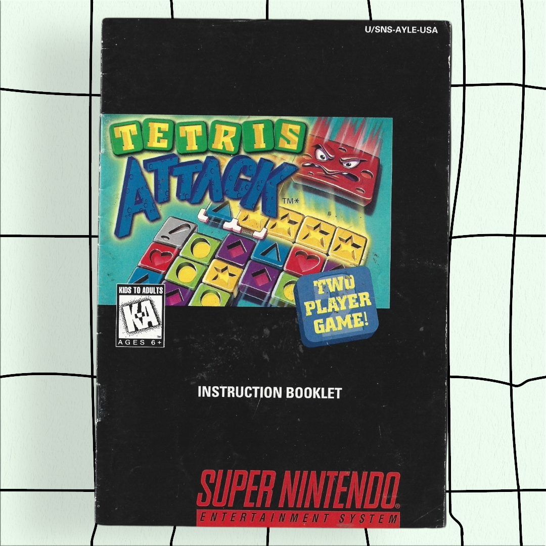 Tetris Attack Manual (Super Nintendo Entertainment System, 1996)