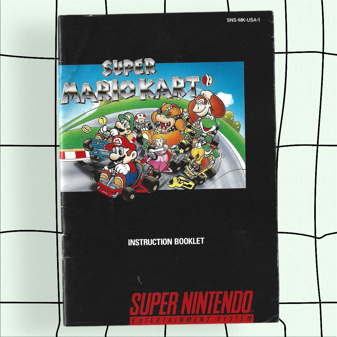 Super Mario Kart Manual (Super Nintendo Entertainment System, 1992)
