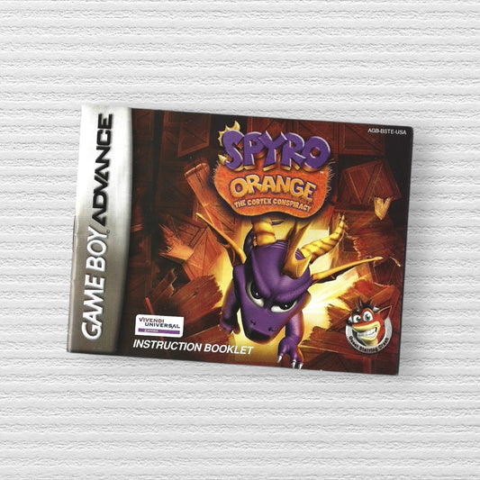 Spyro Orange: The Cortex Conspiracy Manual (Nintendo Game Boy Advance, 2004)