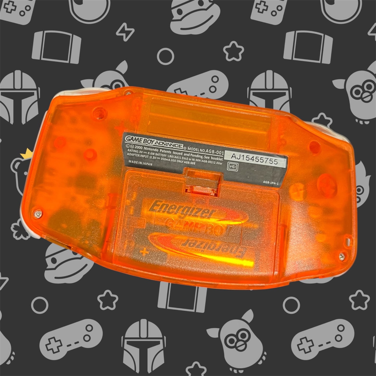 Game Boy Advance - Custom Clear Orange Shell (Nintendo, 2001)