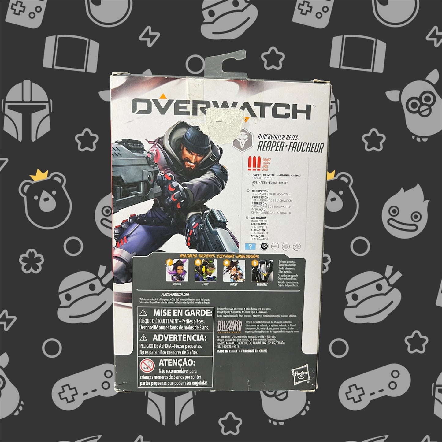Overwatch Ultimates Series Reaper 6" Collectible Action Figure (Hasbro, 2019)