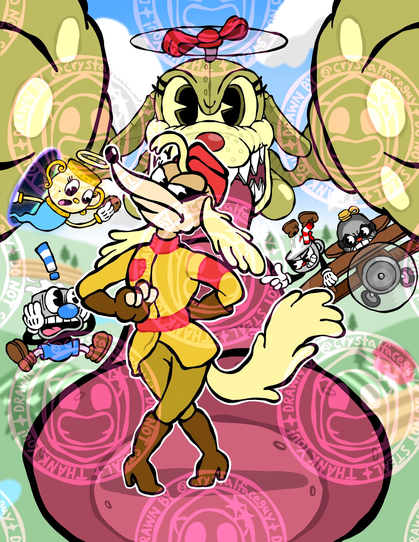 "Doggone Dogfight" By CrystalFace