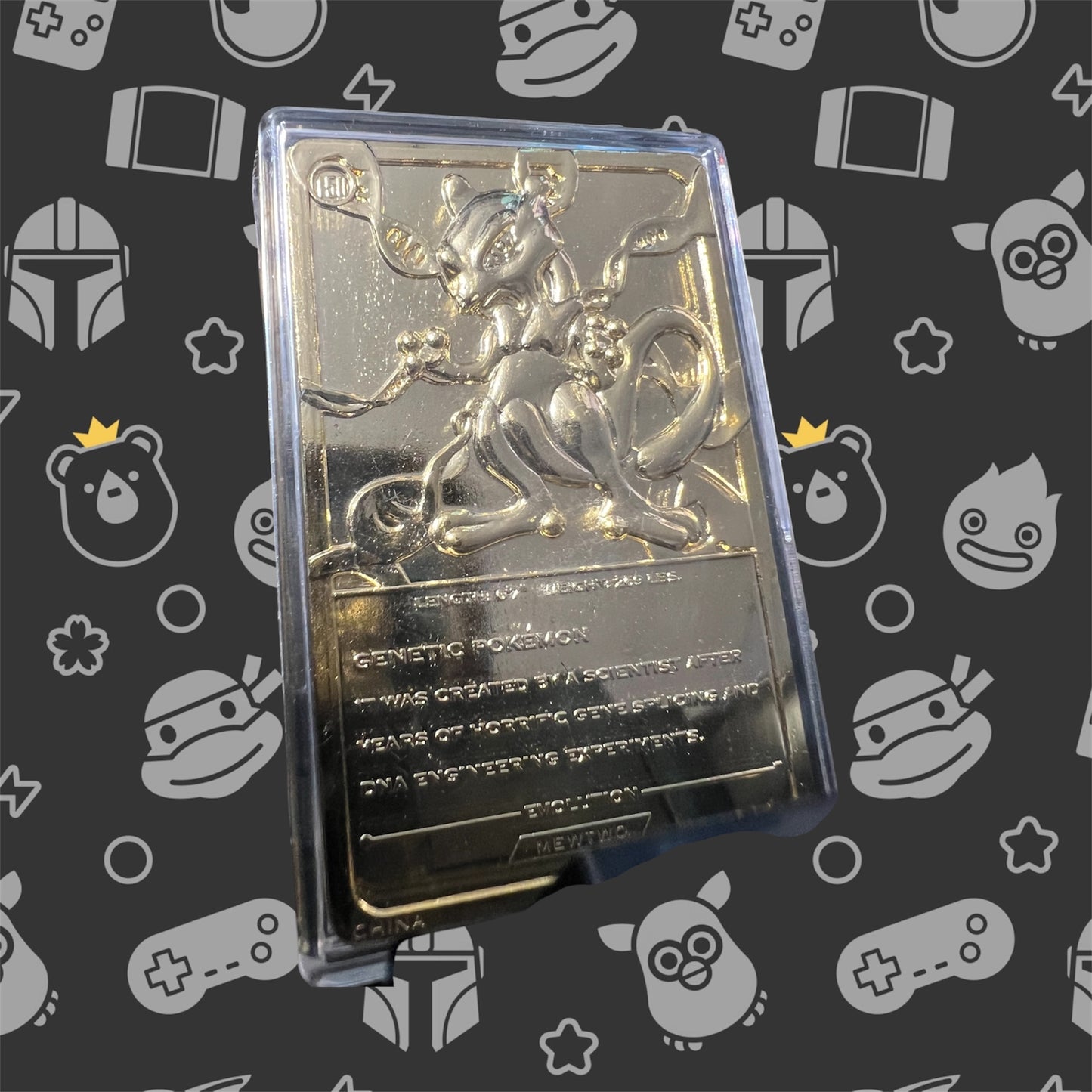 Pokemon 23K Gold-Plated Mewtwo Trading Card - Limited Edition (Burger King, 1999)