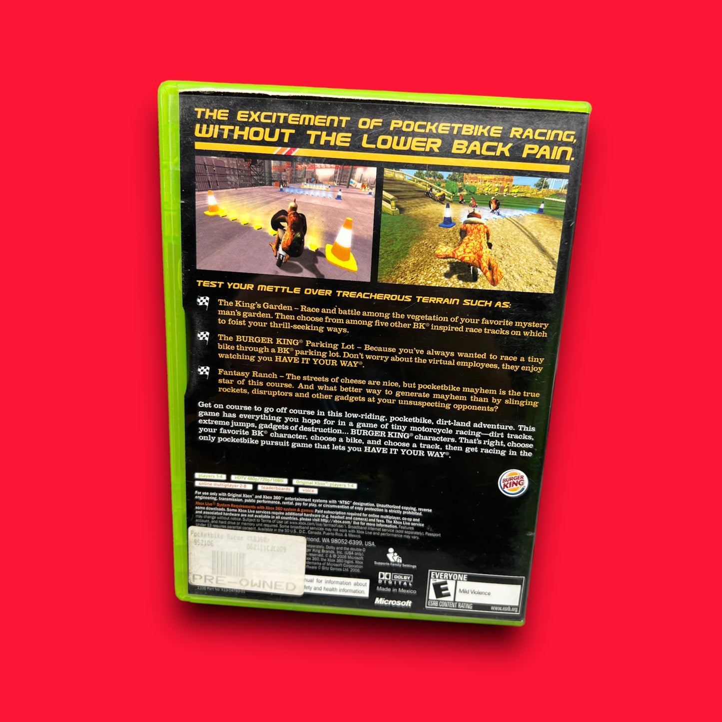 Burger King: PocketBike Racer (Microsoft Xbox & Microsoft Xbox 360, 2006)