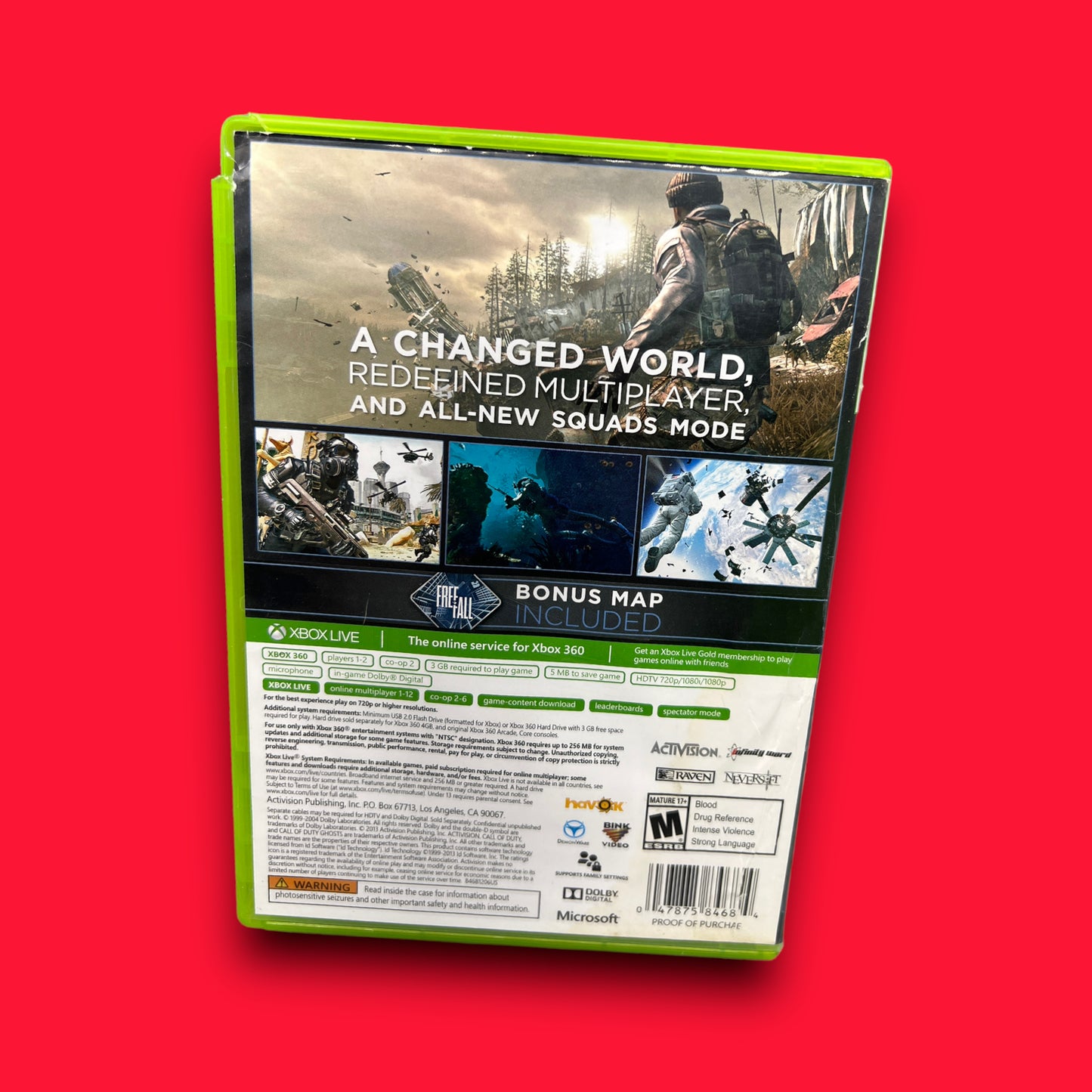 Call of Duty: Ghosts (Microsoft Xbox 360, 2013)