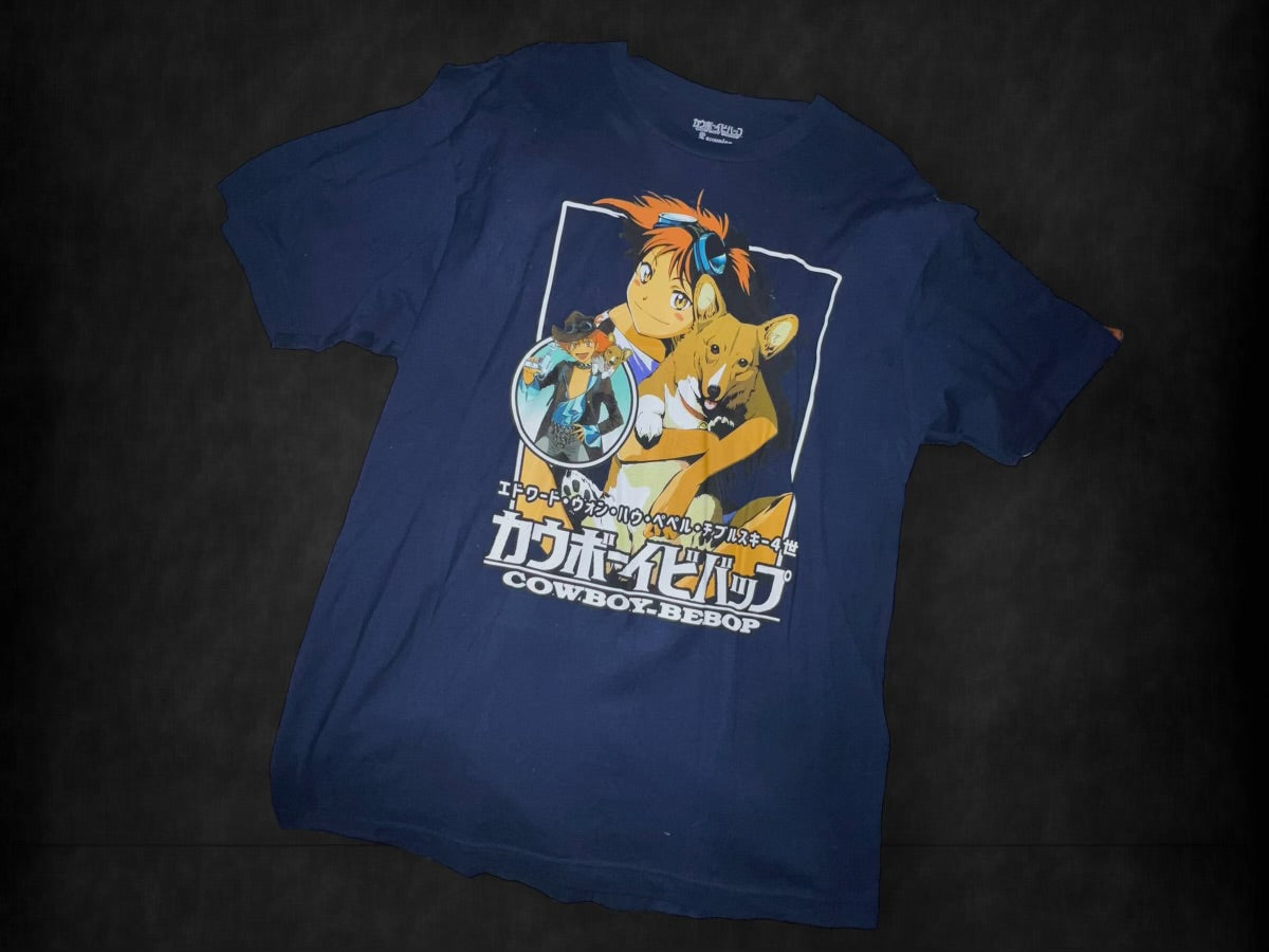 Cowboy Bebop Ein & Edward Wong Tee Shirt (XL)