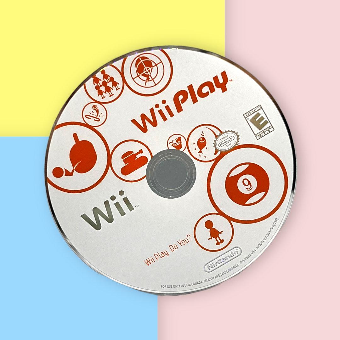 Wii Play *Disc Only* (Nintendo Wii, 2007) – The Nostalgia Den
