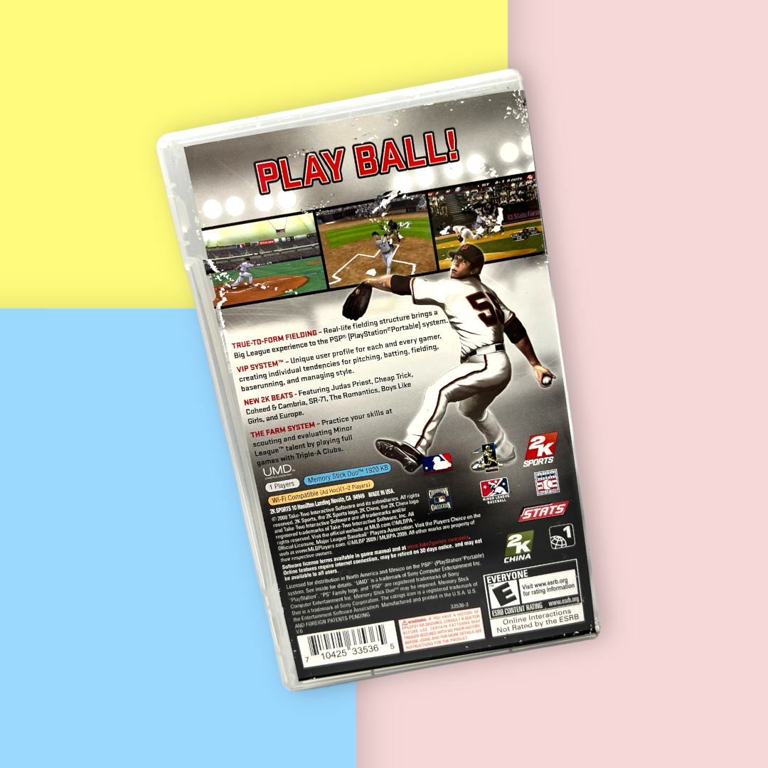 Major League Baseball 2K9 (Sony PlayStation Portable, 2009)