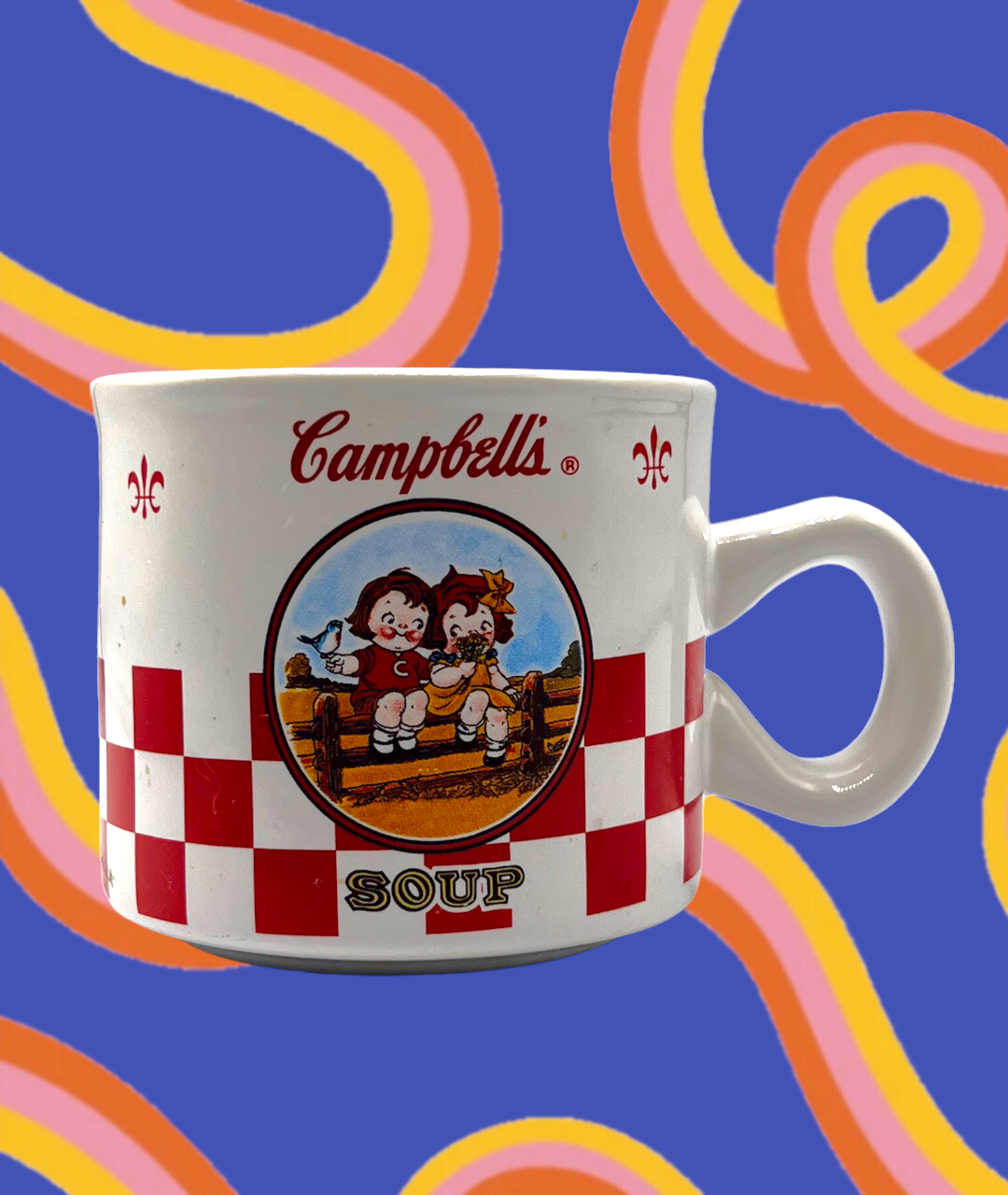 Campbell's Soup "Campbell Kid's Love Birds" Soup Mug (Houston Harvest, 2000)