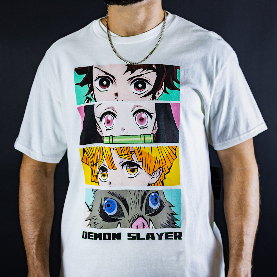 Demon Slayer: Kimetsu No Yaiba Stacked Eyes Tee Shirt