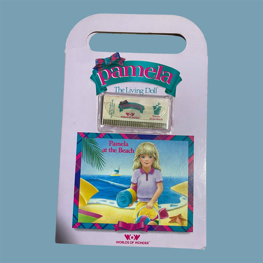 Pamela The Living Doll: Pamela at the Beach - Voice Card & Activity Book (Worlds of Wonder, 1986)
