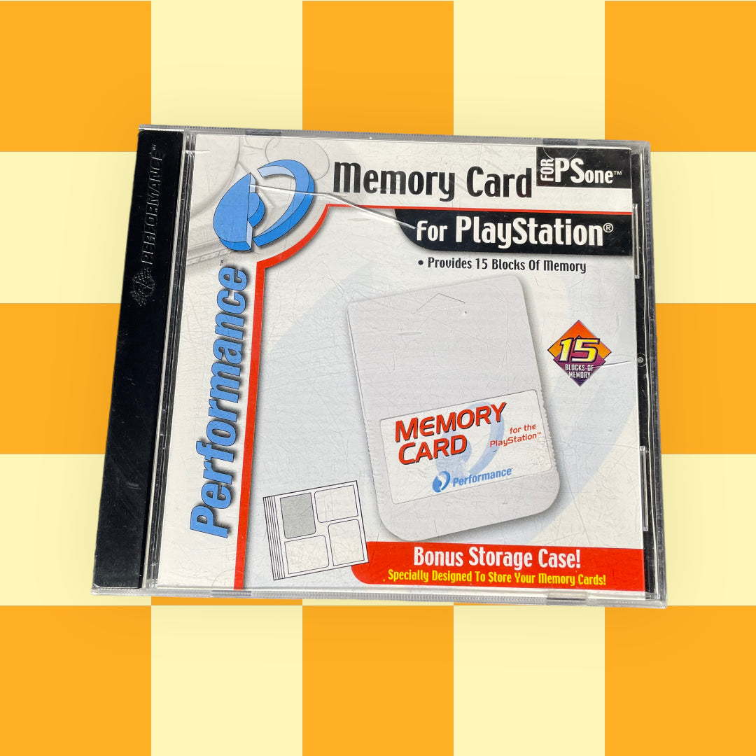 Sony PlayStation Memory Card and Bonus Storage by Performance and Interact (Sony PlayStation, 1995)