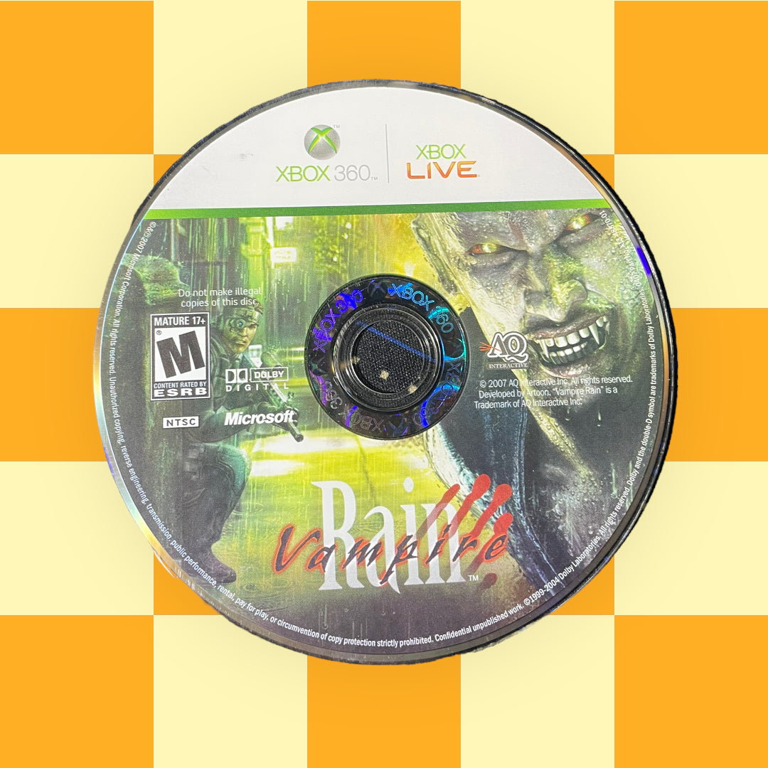 Vampire Rain (Microsoft Xbox 360, 2007)