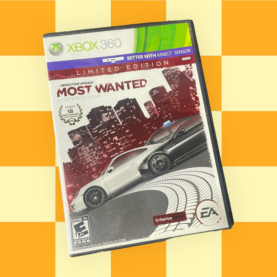 Need for Speed: Most Wanted - A Criterion Game (Limited Edition) (Mirosoft Xbox 360, 2012)