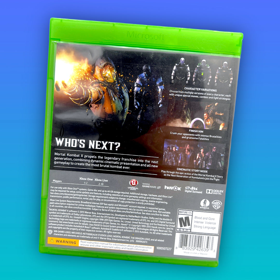Mortal Kombat X (Microsoft Xbox One, 2015)