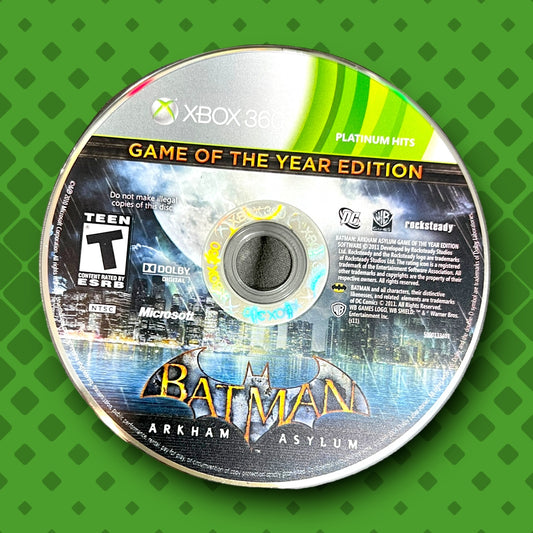 Batman: Arkham Asylum - Game of the Year Edition [Platinum Hits] (Microsoft Xbox 360, 2010)