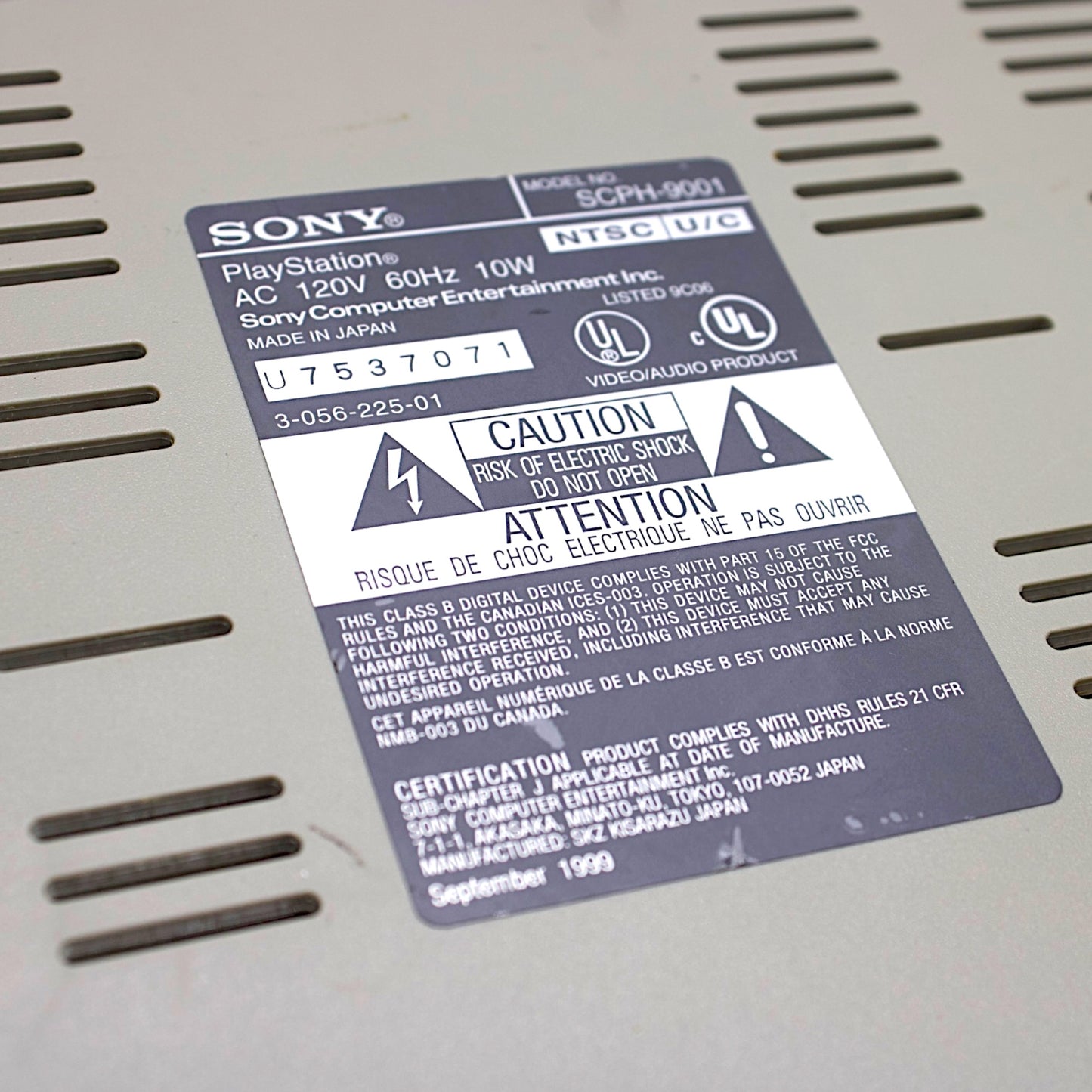Sony PlayStation (Sony Computer Entertainment, 1994)