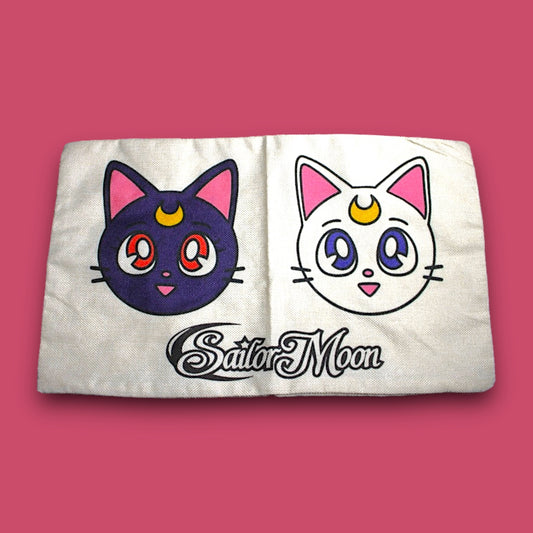 Sailor Moon Luna and Artemis Pillow Case