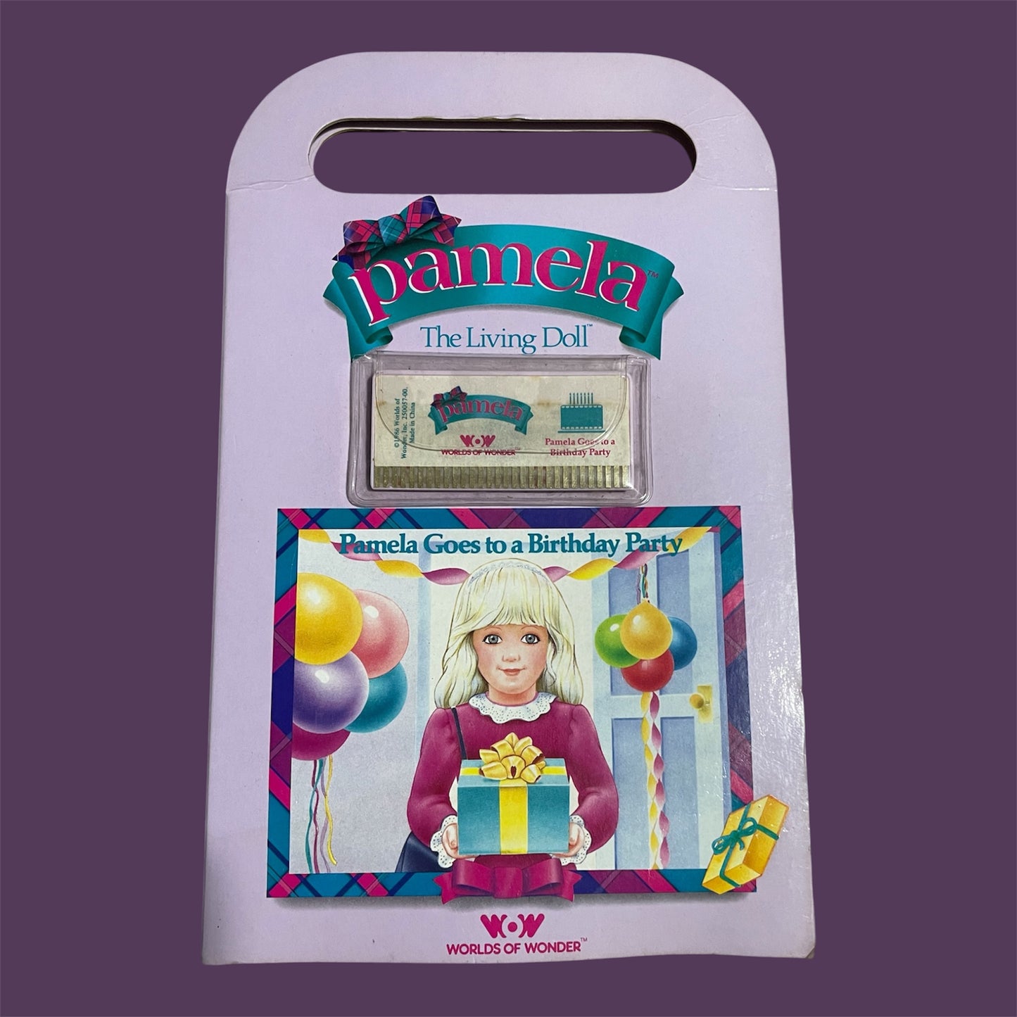 Pamela the Living Doll: Pamela Goes to a Birthday Party - Voice Card and Sticker Activity Book (Worlds of Wonder, 1986)