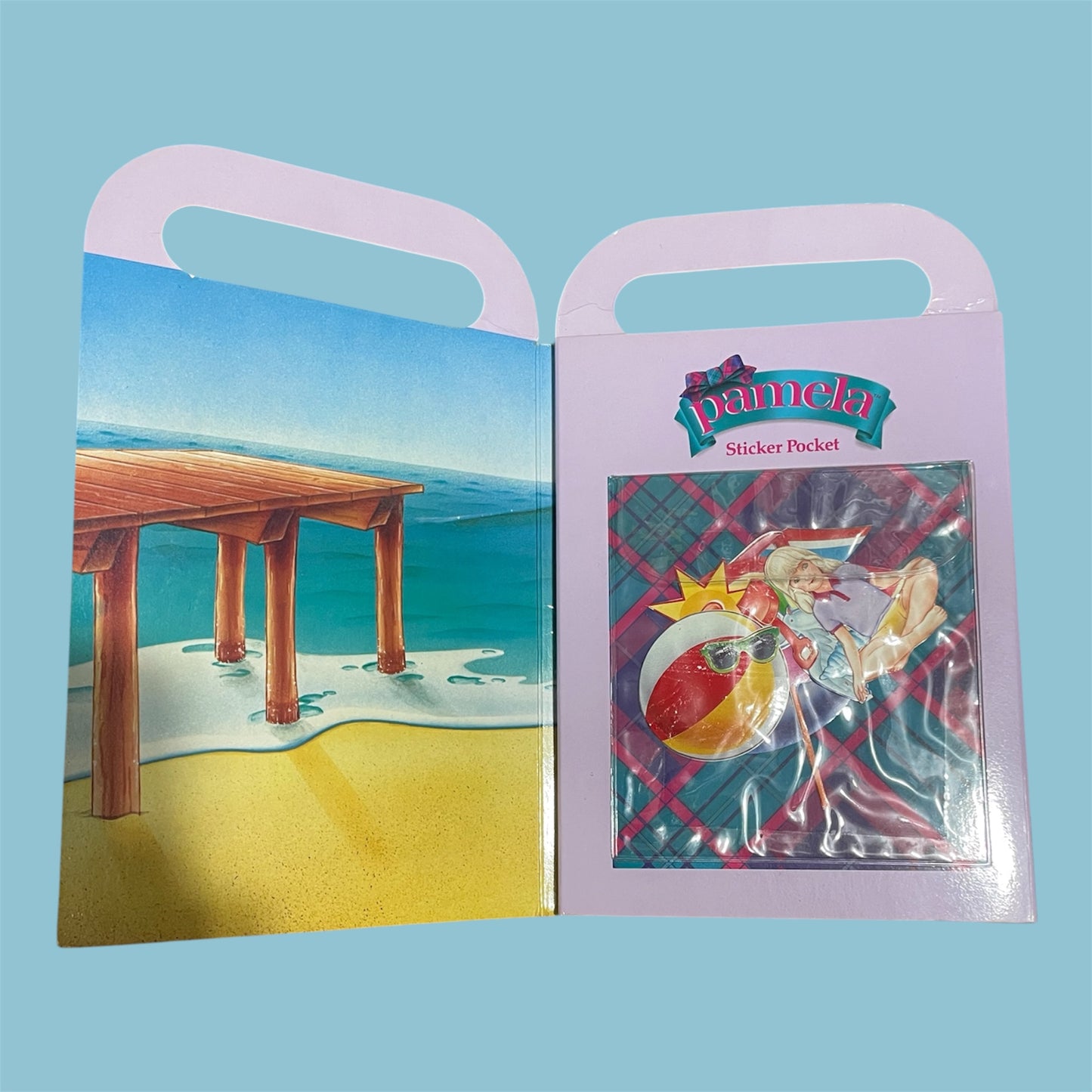 Pamela The Living Doll: Pamela at the Beach - Voice Card & Activity Book (Worlds of Wonder, 1986)