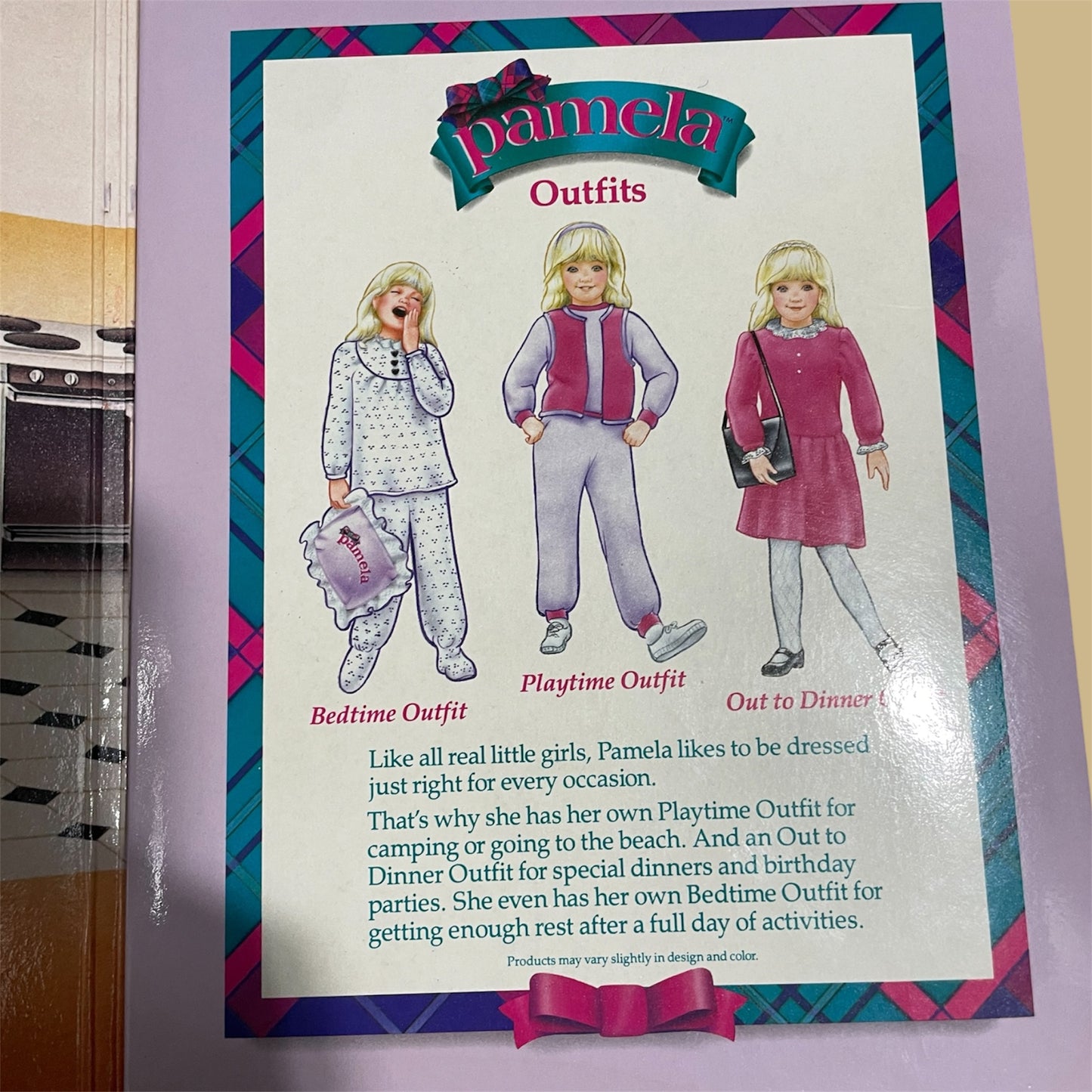 Pamela the Living Doll: Pamela Goes to a Birthday Party - Voice Card and Sticker Activity Book (Worlds of Wonder, 1986)