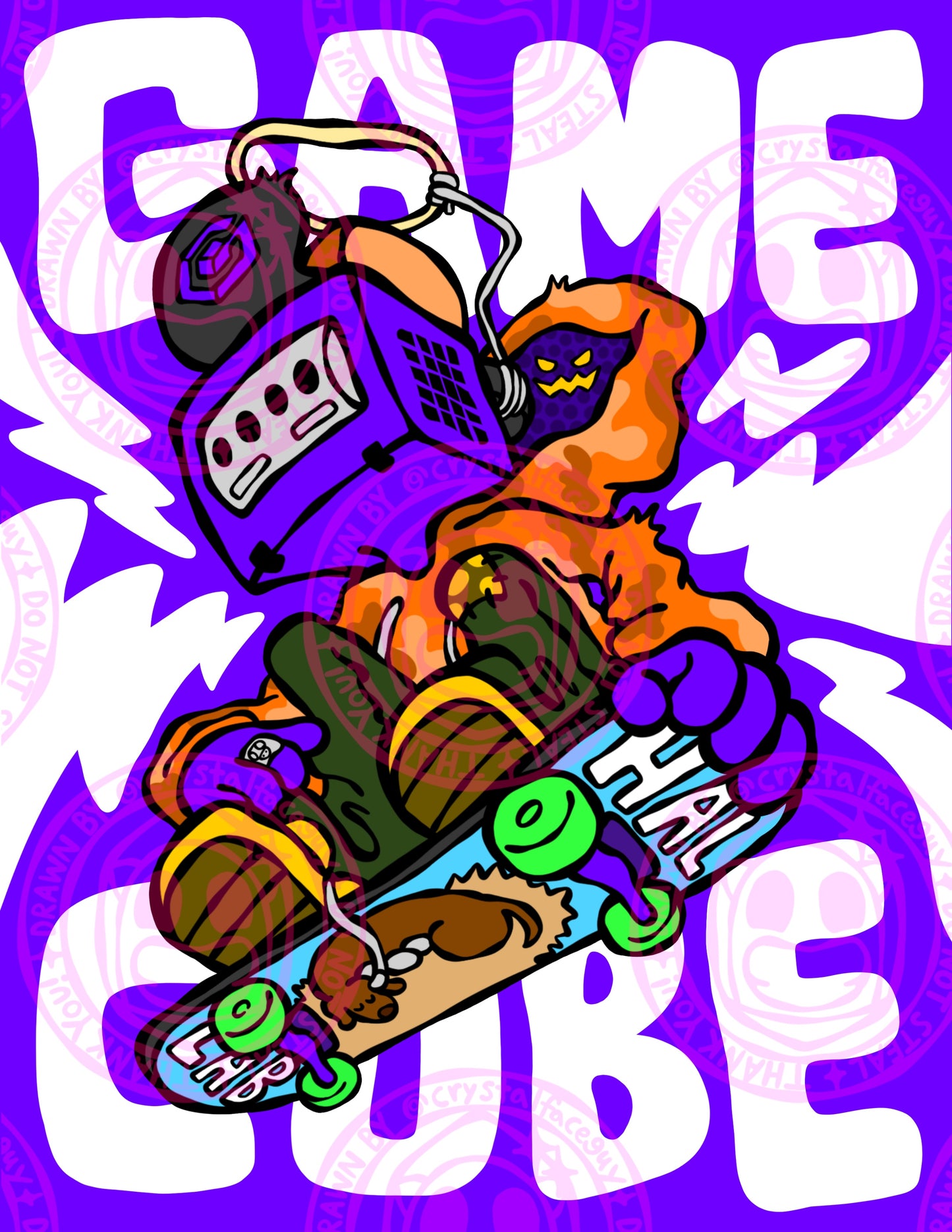"Cubed Pro Skater" By CrystalFace