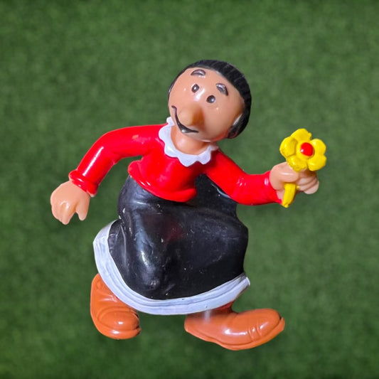 Popeye The Sailor Man: Olive Oyl With Flower Figurine (King Features Syndicate, Bully, 1981)