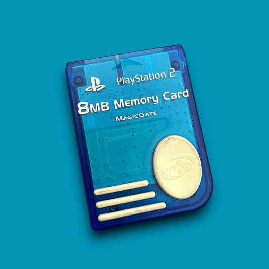 PlayStation 2 8MB Memory Card - Blue - (Sony Interactive Entertainment, Nyko, 2000)