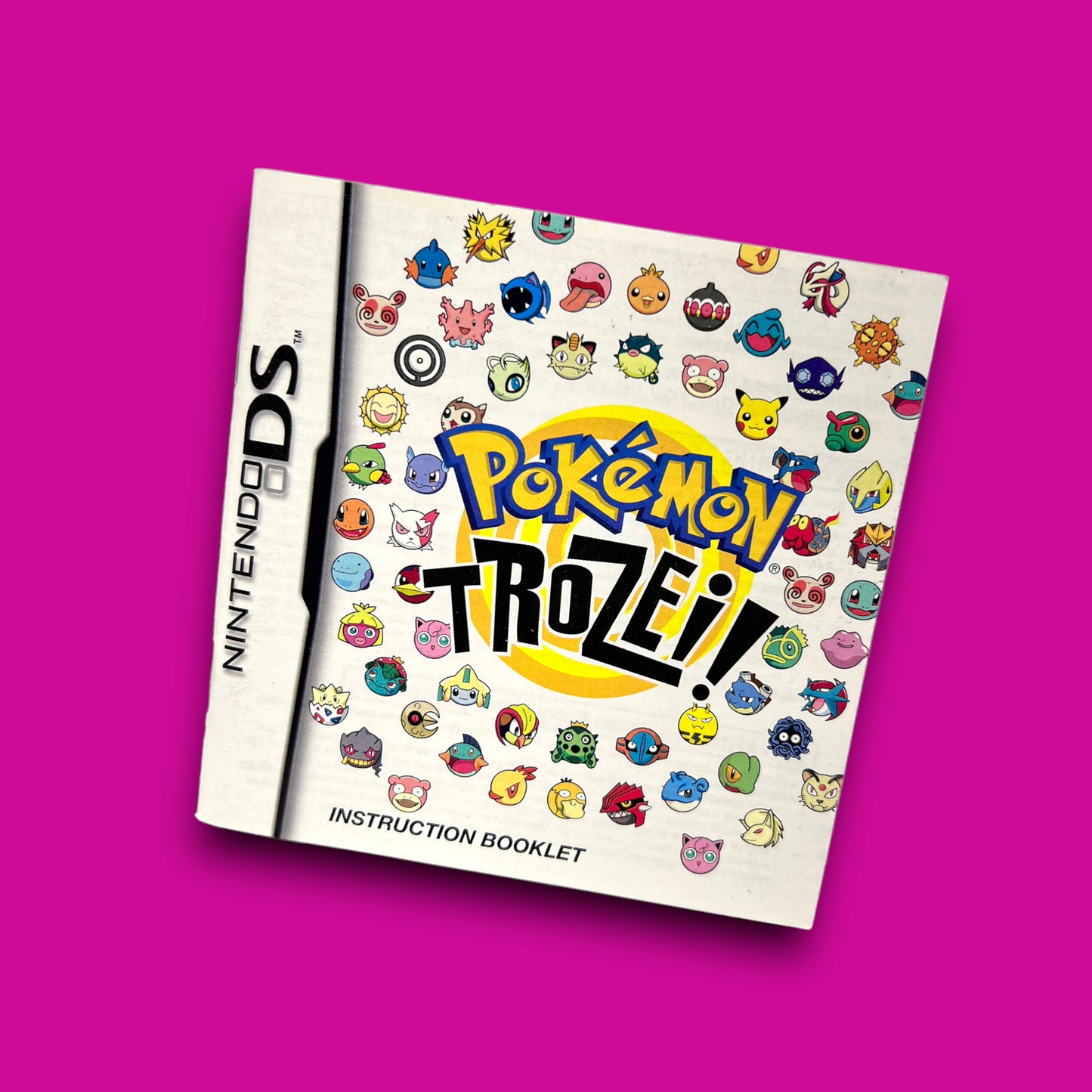 Pokemon Trozei Manual (Nintendo DS, 2006)