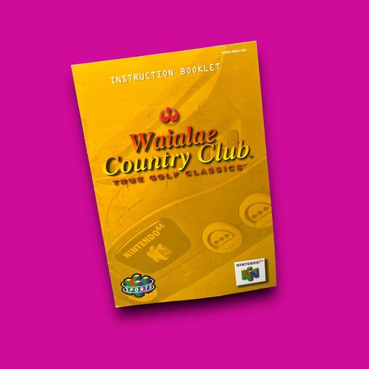 Waialae Country Club Manual (Nintendo 64, 1998)