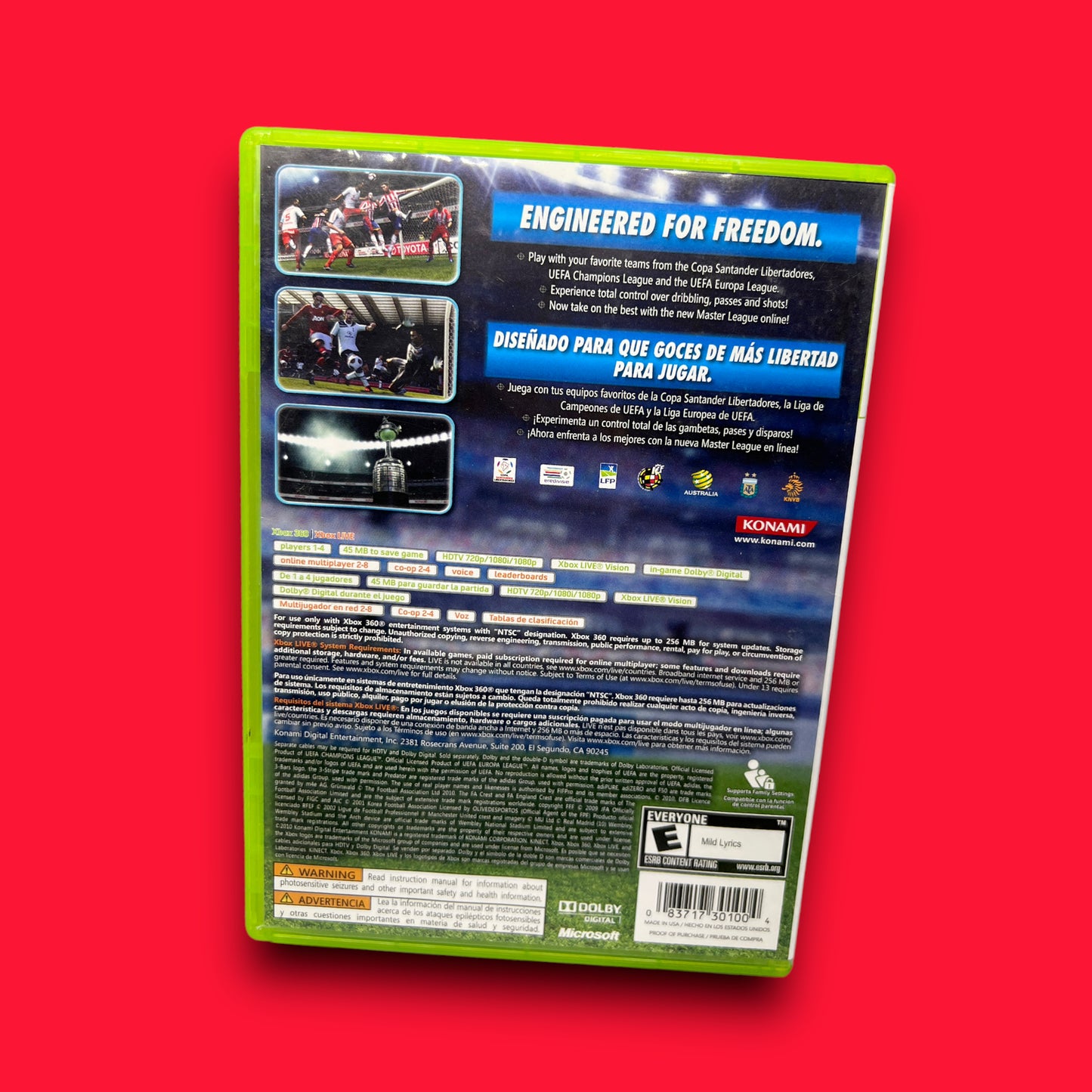 Pro Evolution Soccer 2011 (Microsoft Xbox 360, 2010)