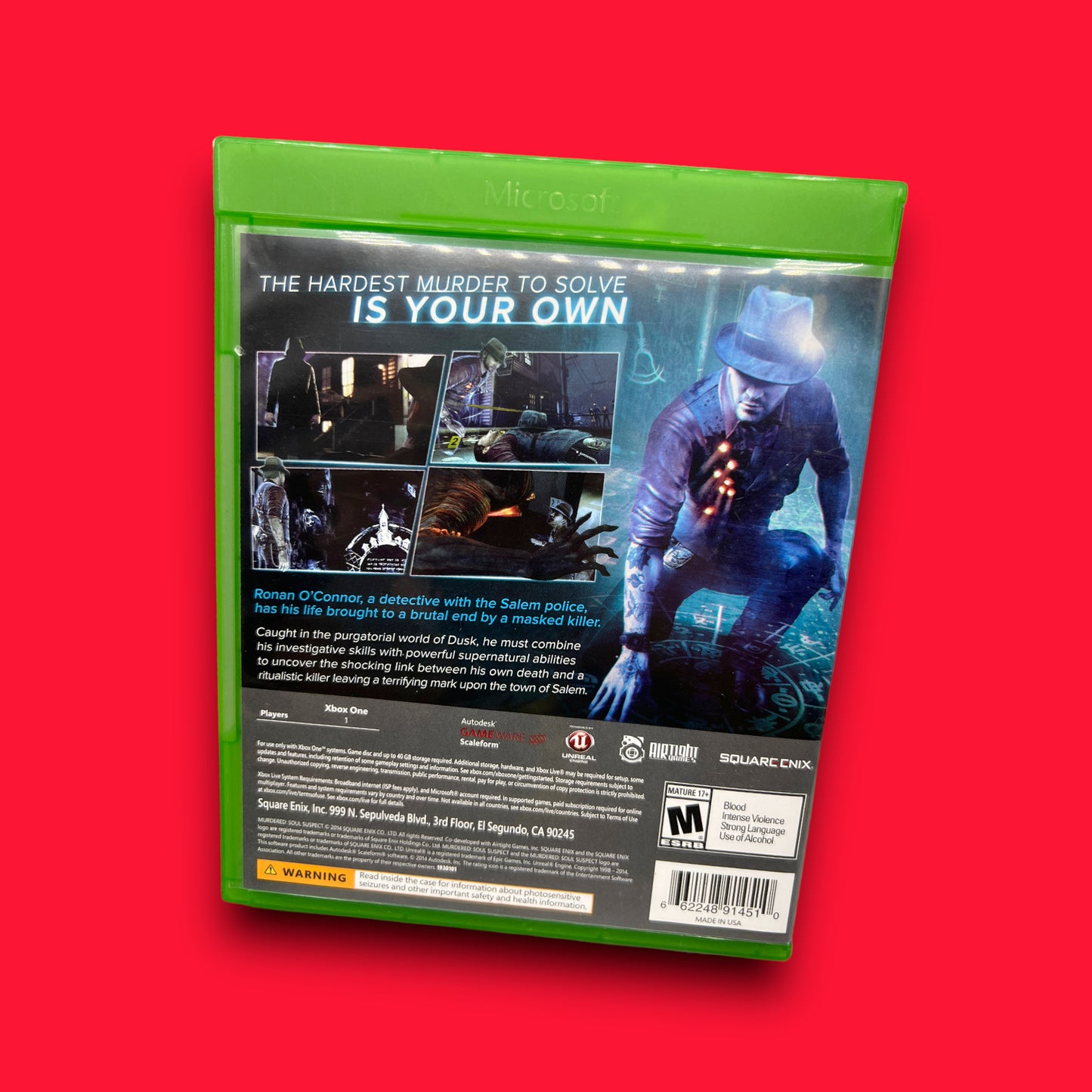 Murdered: Soul Suspect (Microsoft Xbox One, 2014)