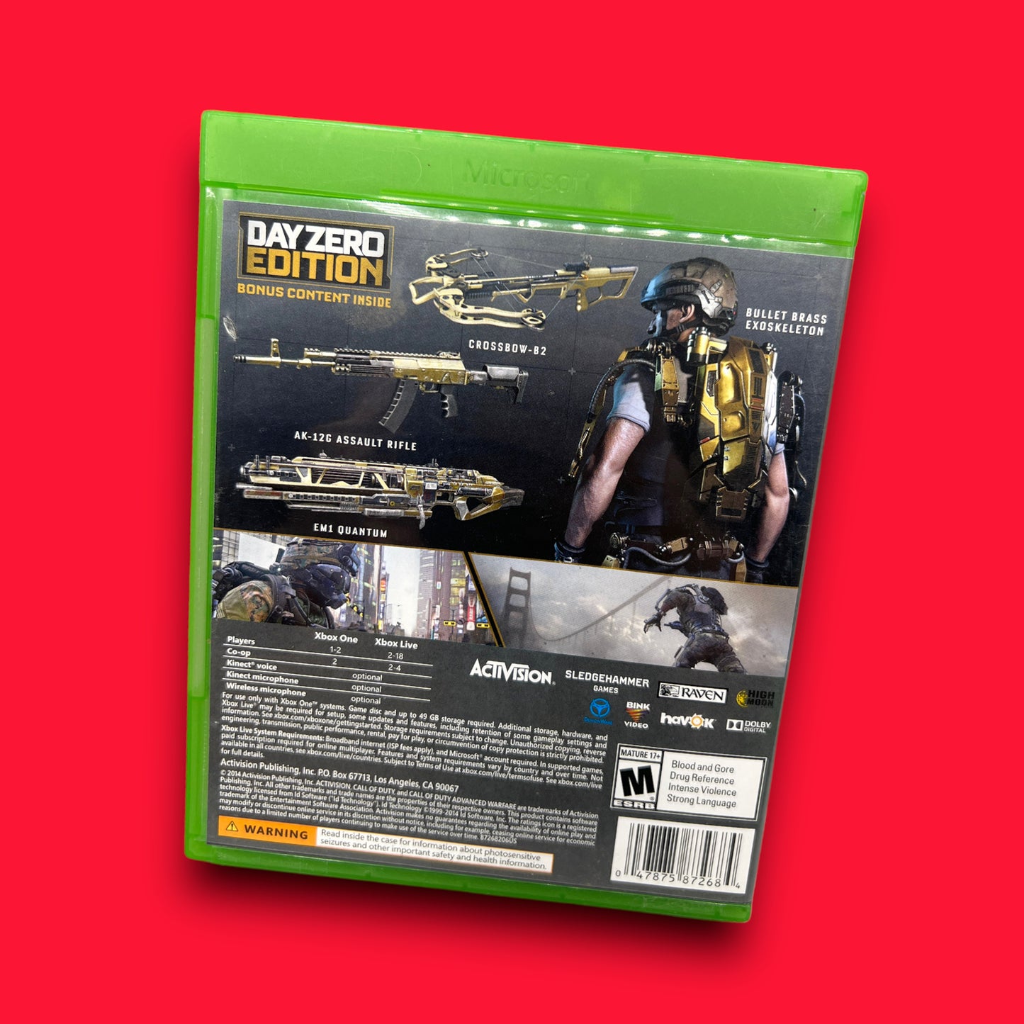 Call of Duty: Advanced Warfare [Day Zero Edition] (Microsoft Xbox One, 2014)