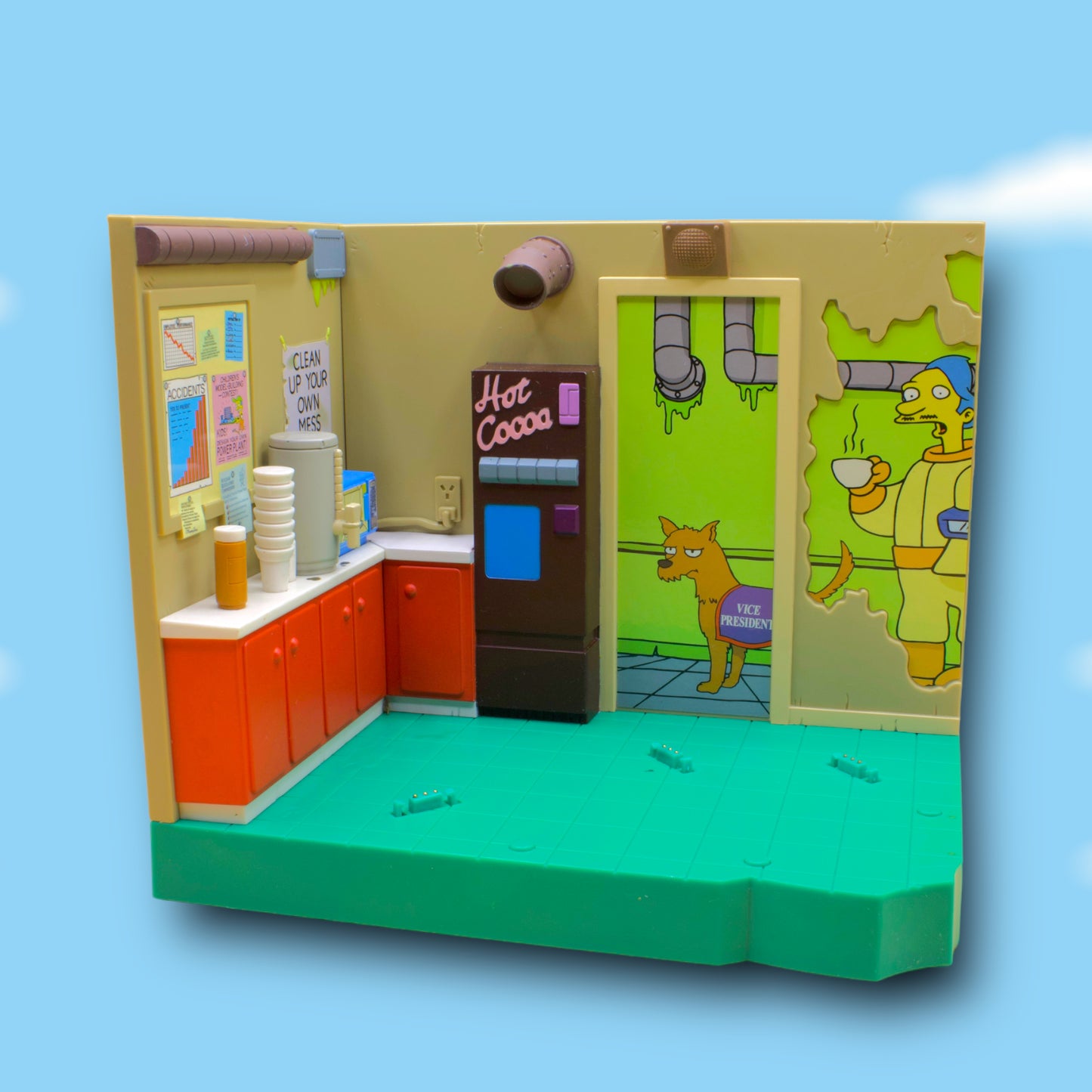 The World of Springfield Series 15 Playset - Nuclear Power Plant Lunchroom (Playmates, 2004)