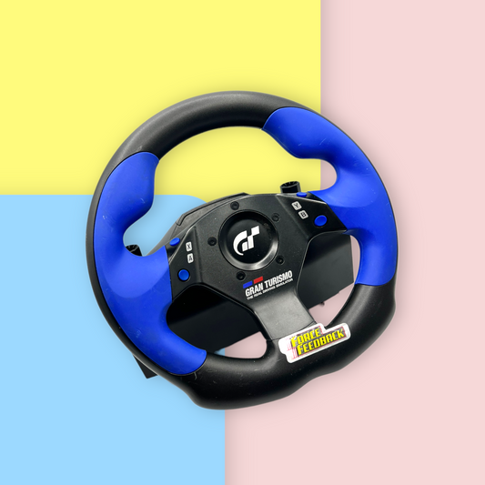 GT Force + Gran Turismo 3 A-spec Steering Wheel Bundle (Sony PlayStation 2, 2001)