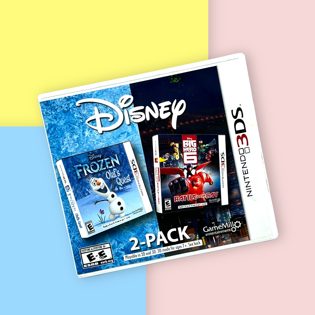 Disney 2-Pack - Frozen: Olaf's Quest + Big Hero 6: Battle in the Bay (Nintendo 3DS, 2016)