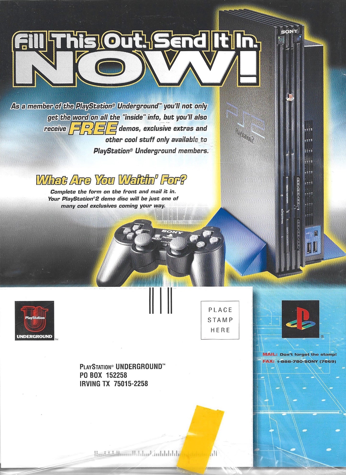 PlayStation 2 Original System Inserts (Sony Computer Entertainment, 2000)