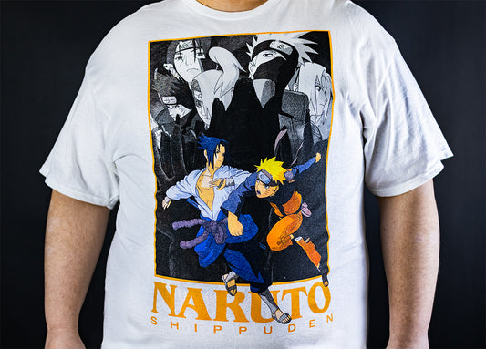 Naruto Shippuden Collection: Team 7 VS Akatsuki White Tee Shirt